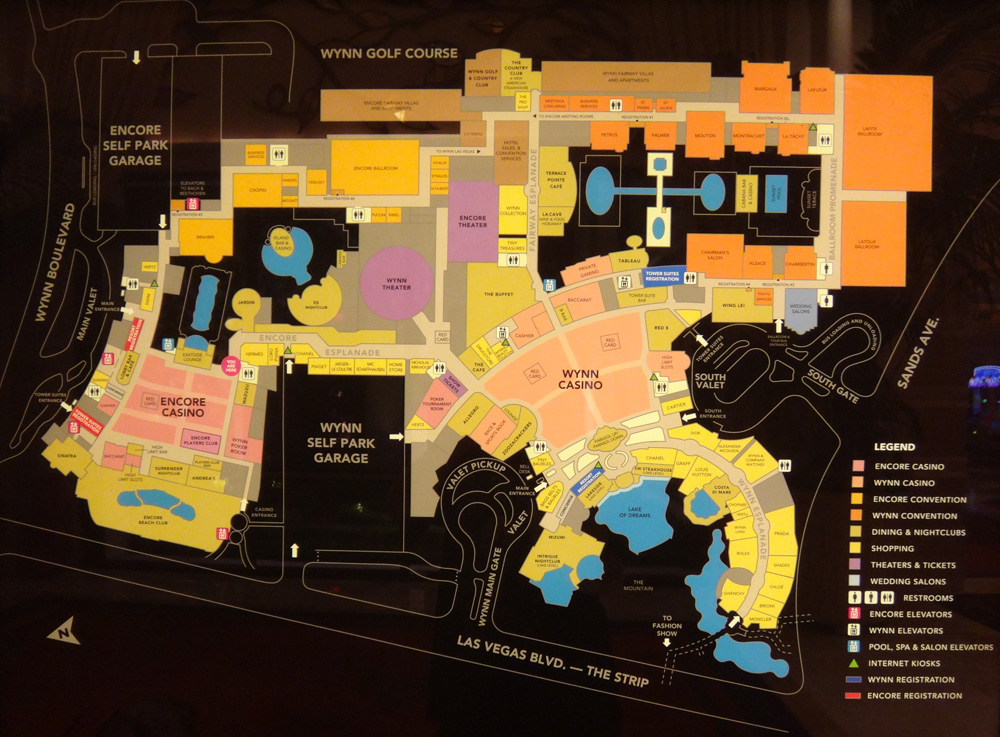 Wynn Hotel Casino Las Vegas Map